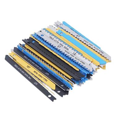 Imagem de Conjunto de LâMinas de Serra Tico-Tico de 70 PeçAs Com Estojo de Armazenamento 6 8 10 14 18 24 32TPI LâMinas de Serra Tico-Tico de aço de Alto Carbono Em U para Corte de Madeira, PláStico e Metal