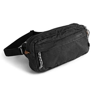Imagem de Gootium Bolsa tiracolo masculina - Bolsa tiracolo de lona Daily Essentials mochila de ombro pequena, Carvão, Medium, Mochilas Sling