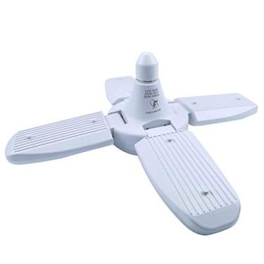 Imagem de FOROUREYES A nova lâmina de ventilador dobrável de 60 W luzes pendentes de LED branco frio sem lâmpada de LED E27 lâmpada de teto ajustável de ângulo de 360 graus