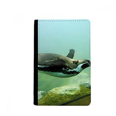 Imagem de Porta-passaporte Ocean Antártico Pinguim Ciência Natureza Imagem Notecase Burse Carteira Capa Cartão Bolsa, Multicolor