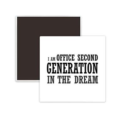 Imagem de Office Second Generation Square Cerâmica Ímã Lembrança Imã de Geladeira