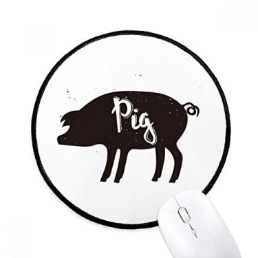 Imagem de Mouse pad de animal preto e branco para computador de mesa e escritório