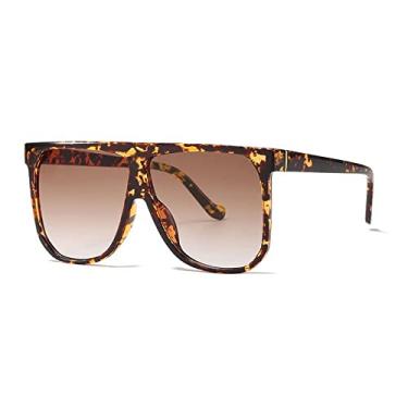 Imagem de Óculos de sol quadrados grandes de uma peça para mulheres moda uv400 óculos de sol masculinos lentes transparentes, 9, tamanho único