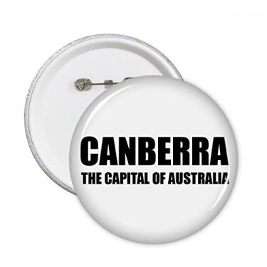 Imagem de Canberra, A Capital da Austriália, alfinetes redondos, emblema, acessórios, decoração, 5 peças