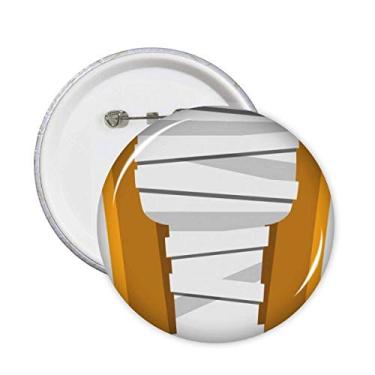 Imagem de Egito múmia caixão ilustração padrão pinos crachá botão emblema acessório decoração 5 peças