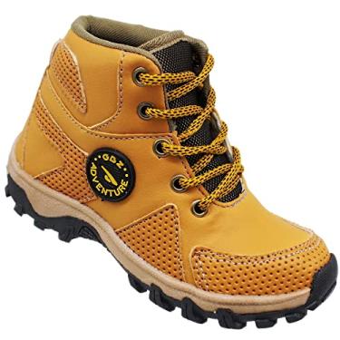 Imagem de Bota Infantil Gibizinho Adventure Masculina Mostarda Coturno Cor:Mostarda;Tamanho:31;Gênero:Homem