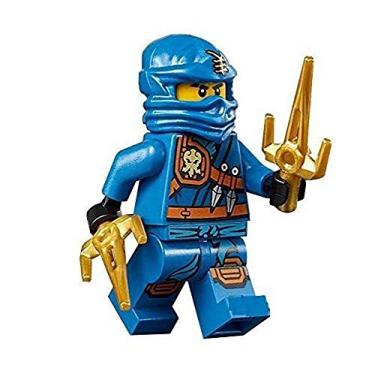 Imagem de LEGO Ninjago Minifigure - Jay Zukin Robe Jungle Blue Ninja with Dual Gold Sai (70749)