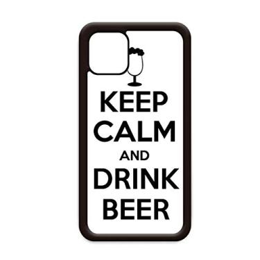 Imagem de Capa Keep Calm and Drink Beer para iPhone 12 Pro Max para Apple Mini Mobile Case