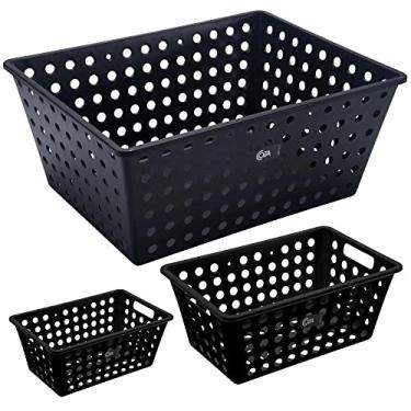 Imagem de Kit Cesta One, 3 Peças, Preto, Coza