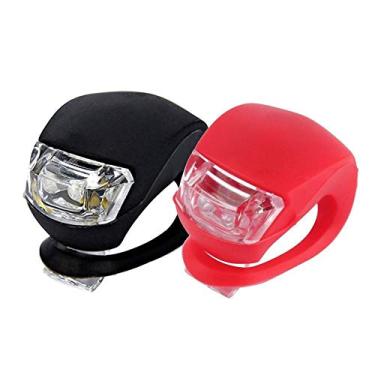 Imagem de Kit 2 Luz De Segurança Bicicleta Par Led Farol Lanterna Bike
