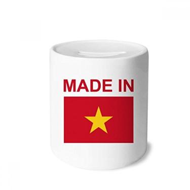 Imagem de DIYthinker Caixa de cerâmica feita no Vietnã Country Love Money Box para presente de cofrinho