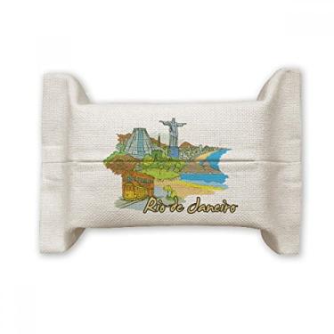 Imagem de Bolsa de linho de algodão pintada à mão no Brasil Rio de Janeiro