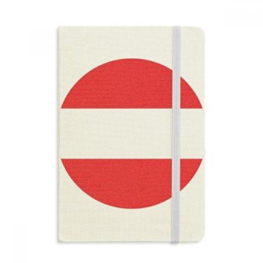 Imagem de Caderno com símbolo da Europa da bandeira nacional da Áustria em tecido capa dura diário clássico A5