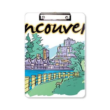 Imagem de Prancheta com imagem de ponto de referência de Vancouver A4