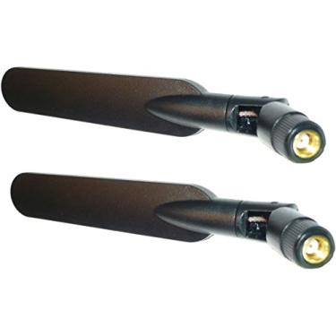 Imagem de Super Fonte de alimentação 2 x 6dBi 2,4 GHz 5 GHz Dual Band WiFi RP-SMA Booster de antenas planas para Amped Wireless RTA1200 RTA1750 RTA2600 AC1200 AC1750 AC2600; Asus RT-AC3200 RT-AC68P;