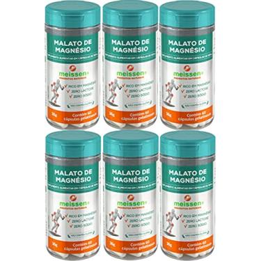 Imagem de Malato de Magnésio 500 mg Meissen 60 Cápsulas Kit 6 Unidades