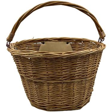 Imagem de Cesta Bicicleta Bike Vime Estilo Retrô Vintage Engate Rápido
