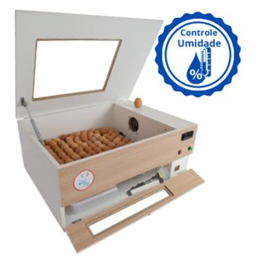 Imagem de Chocadeira ALTA ECLOSÃO com controle de Umidade Bivolt 120 ovos (GCB120U)