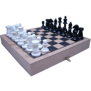 Jogo de xadrez 50x50  Black Friday Casas Bahia