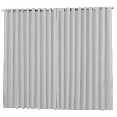 Imagem de Cortina Sala Quarto Blackout 6,0X2,8m Gelo Exclusiva