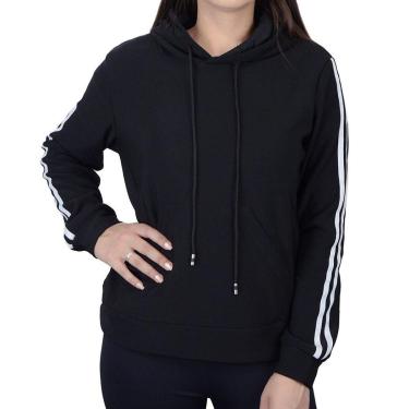 Imagem de Blusa Feminina Facinelli By Mooncity Moletom Peluciado Preto - 670330-Feminino