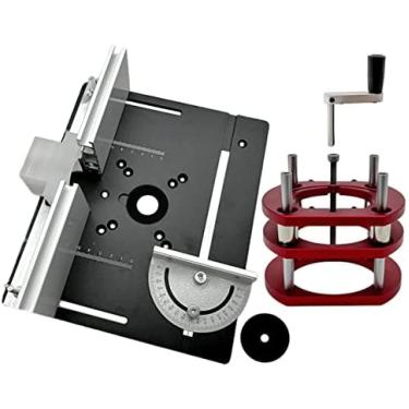 Imagem de Roteador Elétrico Para Palma Da Mão Roteador Para Carpintaria Sistema De Elevação E Placa Superior De Alumínio Para Motores De 65 Mm De Diâmetro Aparador De Bancada Máquina De Gravação Ferramentas