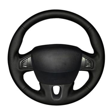 Imagem de Capa de volante, para Renault Megane 3 2009-2014 Scenic Fluence ZE 2009-2016, personalize couro costurado à mão DIY