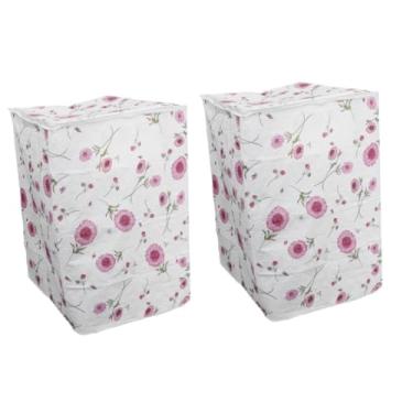 Imagem de Generic 2 Peças De Capa Para Lavadora/Secadora Capa Para Máquina De Lavar Capa Para Impressão De Flores Secadores Capas Para Lavadoras Capas Para Lavadoras Capa Protetora Para Ar