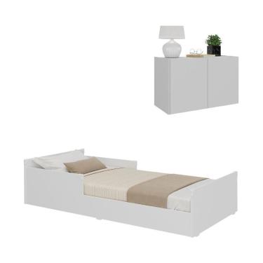 Imagem de Minicama Infantil Montessoriana Com Colchão E Mesa De Cabeceira 2 Portas Multimóveis Mp...