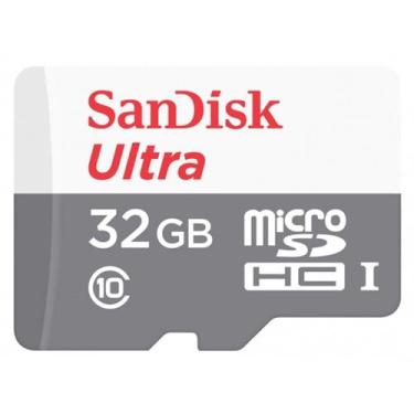 Imagem de Cartão Micro Sd Ultra 32Gb Sandisk 80Mb/S Classe 10
