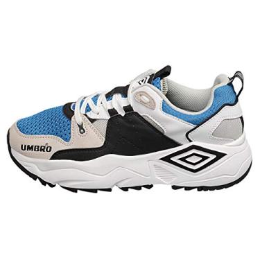 Imagem de Umbro Tênis masculino, tênis, Branco/Preto/Azul Ibiza/Cinza, 37 BR