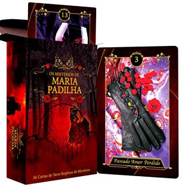 Imagem de Baralho Tarô Deck Oráculo 36 Cartas Maria Padilha 100% Plastificado e Envernizado Acompanha Manual Tamanho Revista