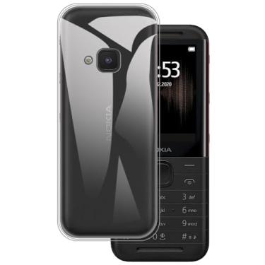 Imagem de MILEGOO Capa de telefone ultrafina para Nokia 5310 2020, pudim de gel de silicone macio para Nokia 5310 2020 2,4 polegadas (transparente)