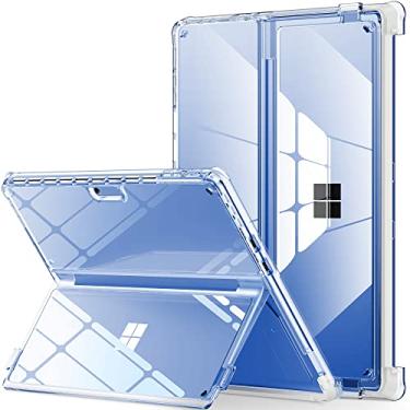 Imagem de Capa protetora INFILAND para Microsoft Surface Pro 11 IA/10/9 5G de 13” de 2022, transparente antiamarelamento, multiuso, funciona com teclado tipo capa e Surface Slim Pen 2, transparente Bayer