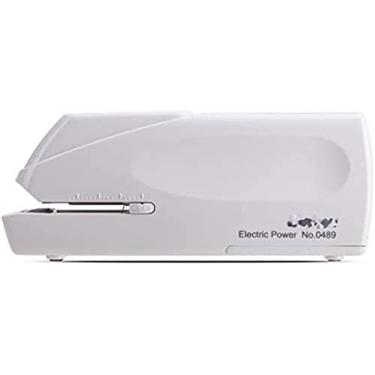 Imagem de Grampeador de papel Grampeador elétrico Grampeador geométrico de escritório 20 folhas Grampeador pequeno Grampeador de mesa para material escolar de escritório Papelaria Grampeadores de mesa