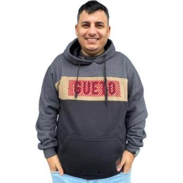 Imagem de BLUSA MOLETOM MASCULINA TAMANHO GRANDE PLUS SIZE GANGSTER-Masculino