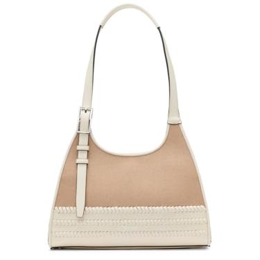 Imagem de Calvin Klein Bolsa com compartimento triplo, Lona natural/branca, One Size