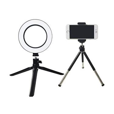 Imagem de HGYJ Anel de luz com suporte triangular controle remoto 16 cm luz de preenchimento de âncora de selfie, adequado para Tik Tok,