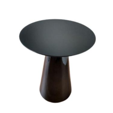 Imagem de Mesa de Apoio Cone Laqueada Tampo 70cm 60cm Preto