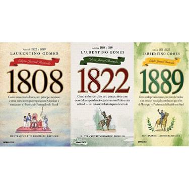 Imagem de Kit 3 livros laurentino gomes 1808 + 1822 + 1889