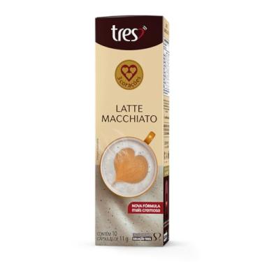 Imagem de 3 Corações Cápsula Latte Macchiato TRES - 10 unidades