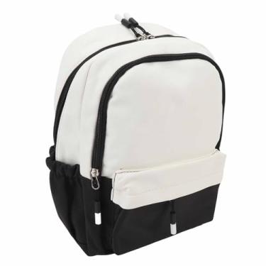 Imagem de Mochila de Estudante, Mochila Versátil de Grande Capacidade para Trabalho Em Laptop para Viagens Escolares de Escritório (BLACK)