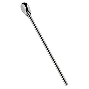 Imagem de Colher 30cm Longa Inox Para Mexer Suco Leite Jarra Comprida (Aço inoxidável)