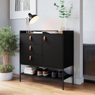 Imagem de Cômoda Multifuncional Personal Quartos Preto