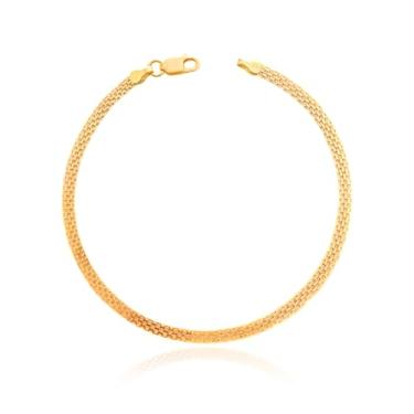 Imagem de Pulseira Feminina Bismark 2,6mm Ouro 18k 750 c/Estojo e Certificado