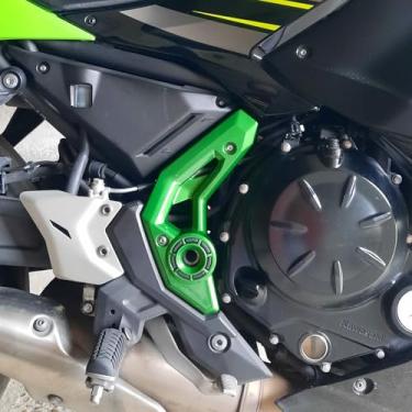Imagem de Lorababer Motocicleta Z 650 Z-650 Esquerda Direita Durável Moldura Lateral Painel de Carenagem Guarnição Carroceria Protetor para Kawasaki Ninja 650 Z650 2017 2018 2019 2020 2021 2022 Acessórios