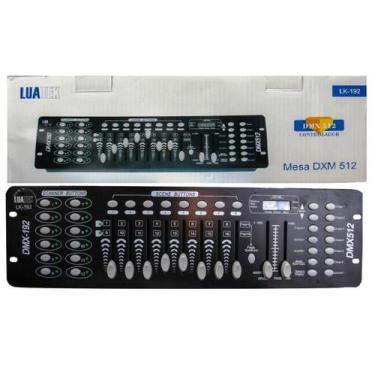 Imagem de Mesa Dmx 192 Canais Profissional 240 Cenas Dj Efeito Strobo - Luatek
