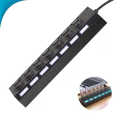 Imagem de Régua Usb 7 Portas Para Extensão De Hd Com Garantia - Zonne