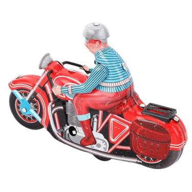 Imagem de Motocicletas de Brinquedo, Relógio de Motocicleta ToyRetro Decorativo Metal Engrenagem Passeio Wind Up Brinquedo de Moto para Crianças Adultos Coleção
