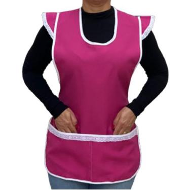 Imagem de Avental Bata com Manguinha - Armarinho Neves, Rosa Pink